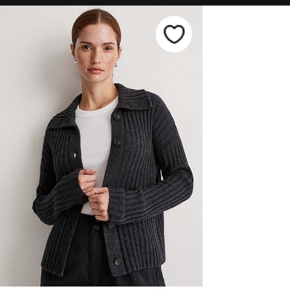 Madewell oversize - collar cardigan sweater